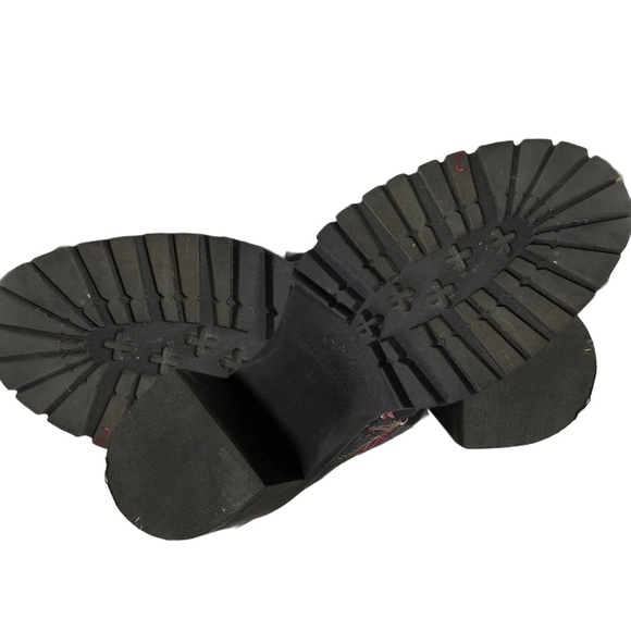 VAGABOND *NIB* tapestry floral chunky rubber tread heeled boots ⇒ Anthropologie - Picture 11 of 12